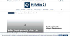 Desktop Screenshot of mirada21.es